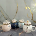 pocillo de loza decorativo