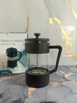 1416 Prensa francesa de vidrio 600ML | Diseño elegante para café y té de sabor intenso
