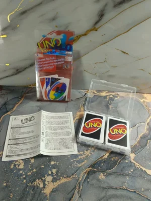 Cartas UNO H2O | 108 Naipes de Plástico Impermeables con Estuche Rígido ¡Increíble!
