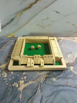 Juego Cierra la Caja | Tablero de Madera para 4 Personas con Dados y Estrategia ¡Fabuloso!