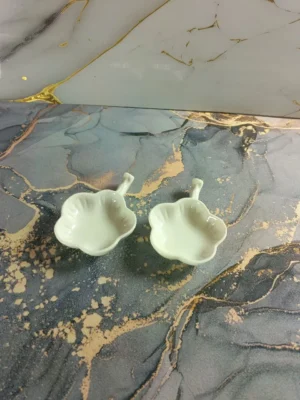 Dos unidades de Salsera con forma de flor | Diseño encantador para tu mesa