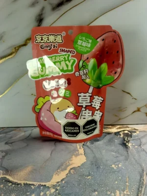 Goma coreana de fresa – 1 Deliciosa Explosión Suave y Frutal