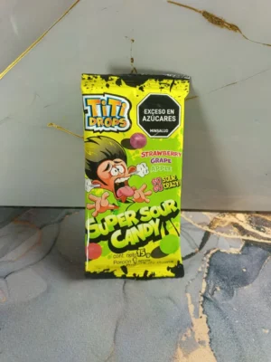 Caramelos ácidos Titi Drops x15g: ¡3 sabores extremos que te harán alucinar!